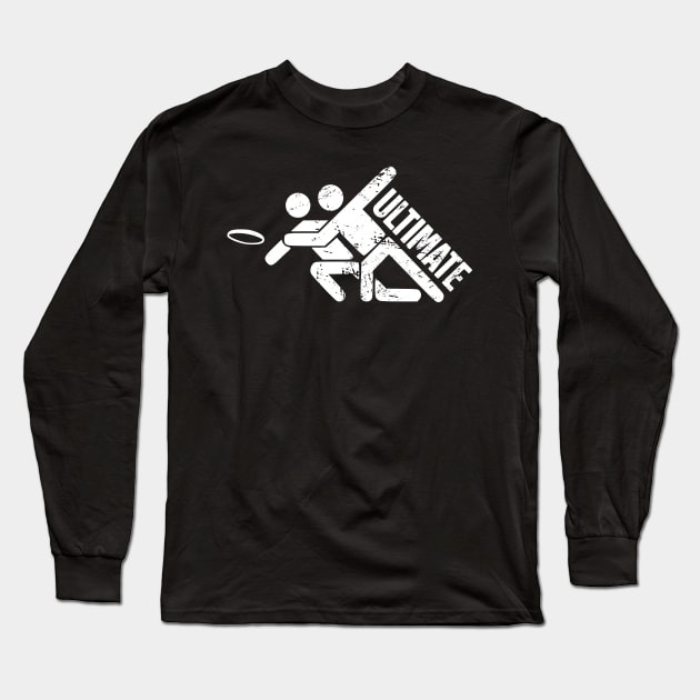 Ultimate Frisbee Players Long Sleeve T-Shirt by MeatMan